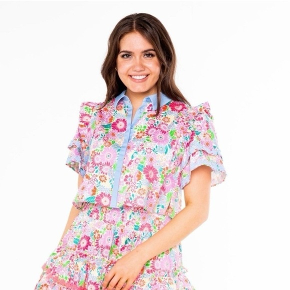 Alden Adair Austin Top in Happy Daze NWT - Picture 7 of 7